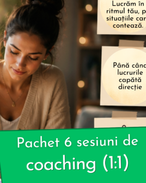 Pachet 6 sesiuni de coaching (1:1)